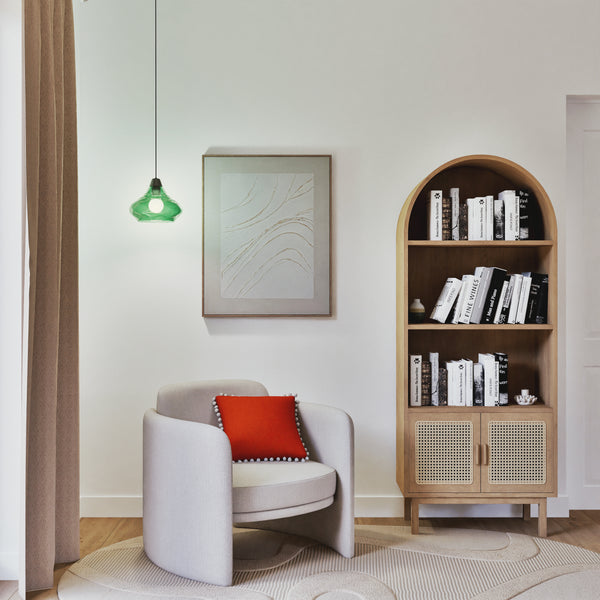 Suspension TOSEL BURANO verre H115xD25xP25cm - 1 Lumière