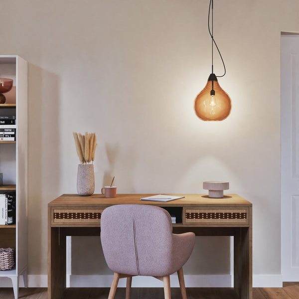 Suspension TOSEL BURANO BIG  verre H115xD30xP30cm - 1 Lumière