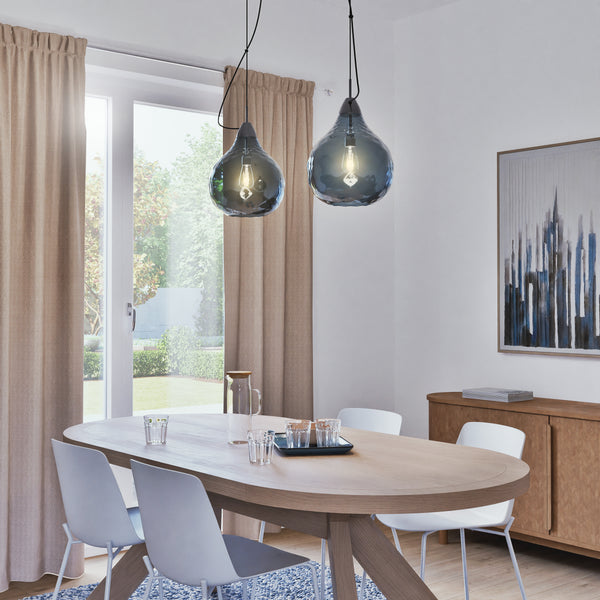 Suspension TOSEL BURANO BIG  verre H115xD30xP30cm - 1 Lumière
