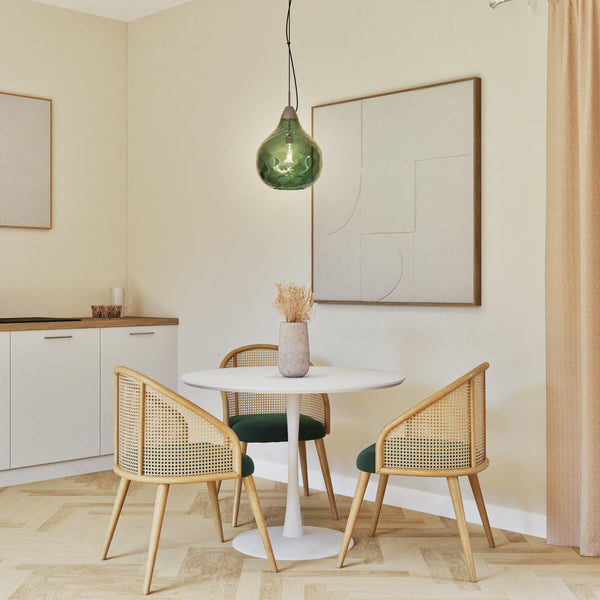 Suspension TOSEL BURANO BIG  verre H115xD30xP30cm - 1 Lumière