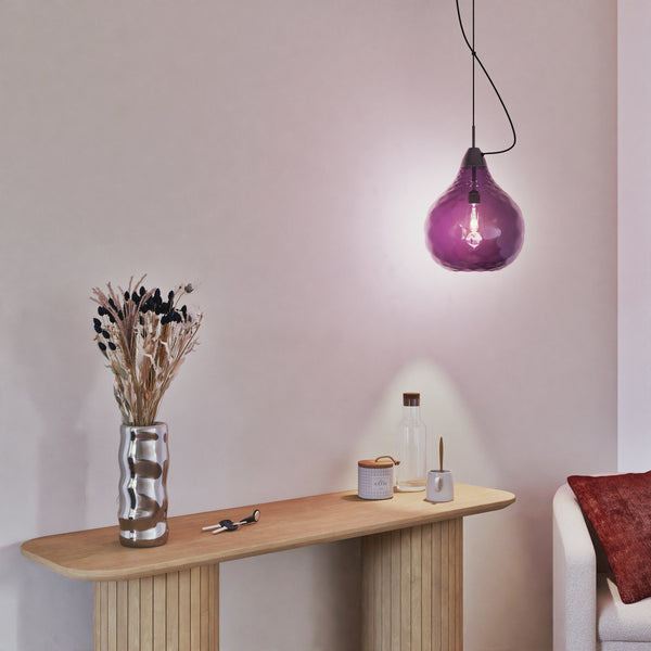Suspension TOSEL BURANO BIG  verre H115xD30xP30cm - 1 Lumière
