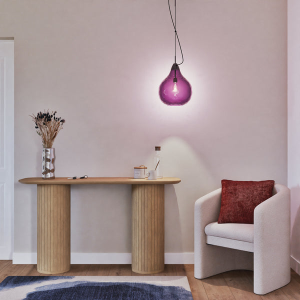 Suspension TOSEL BURANO BIG  verre H115xD30xP30cm - 1 Lumière