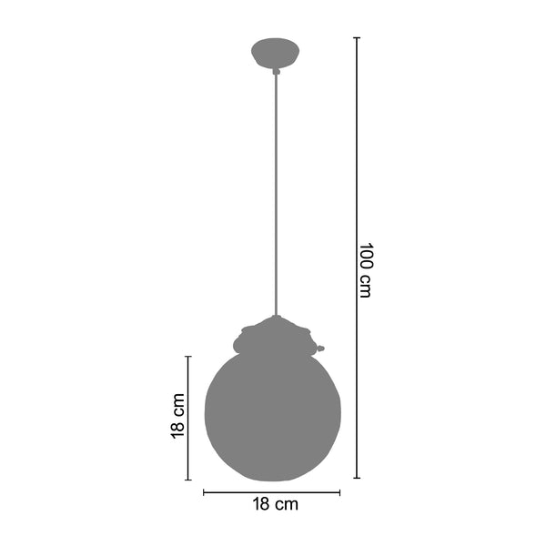 Suspension TOSEL ABRUZZO,métal H100xD18xP18 cm