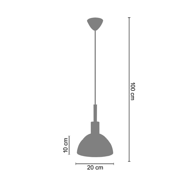 Suspension COPENHAGA métal verre