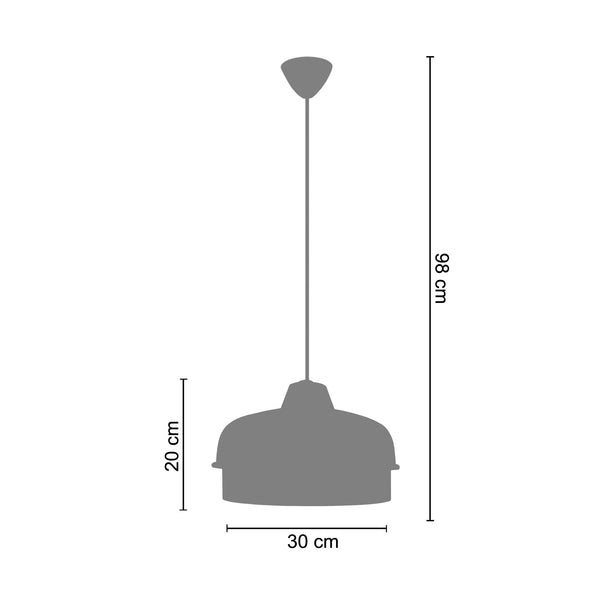 <tc>Suspensão MALVILLE  19cm - 1 Luz </tc>