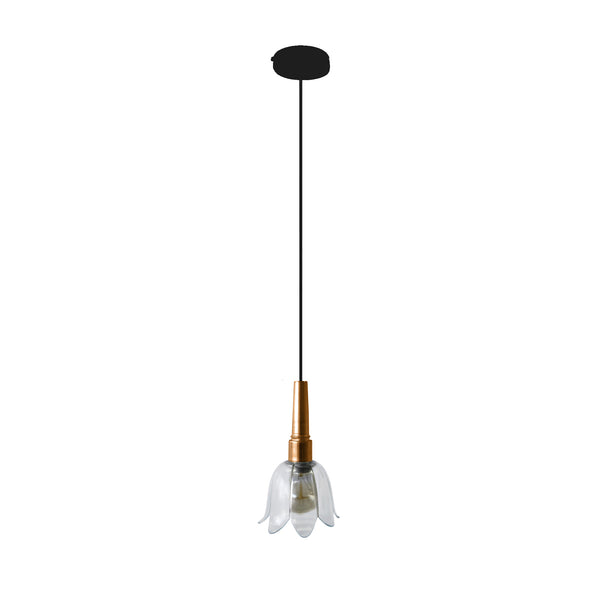 Suspension CARDITO métal verre tulipe