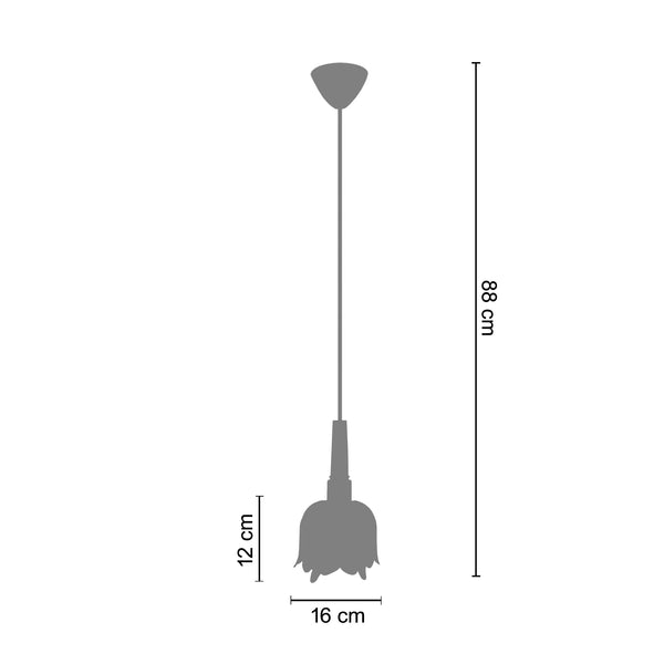 Suspension CARIBI métal  tulipe