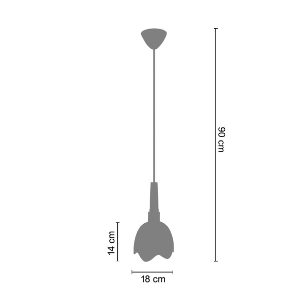 Suspension GALLIATI métal verre