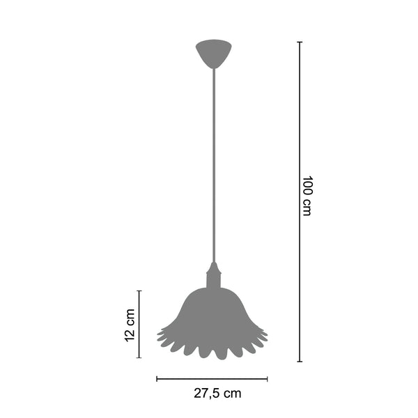 Suspension LAZIO métal verre