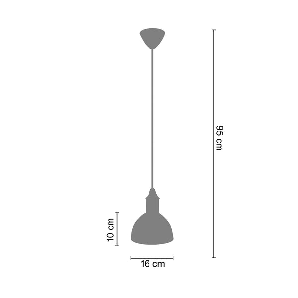 <tc>Suspensão MALVILLE  19cm - 1 Luz </tc>