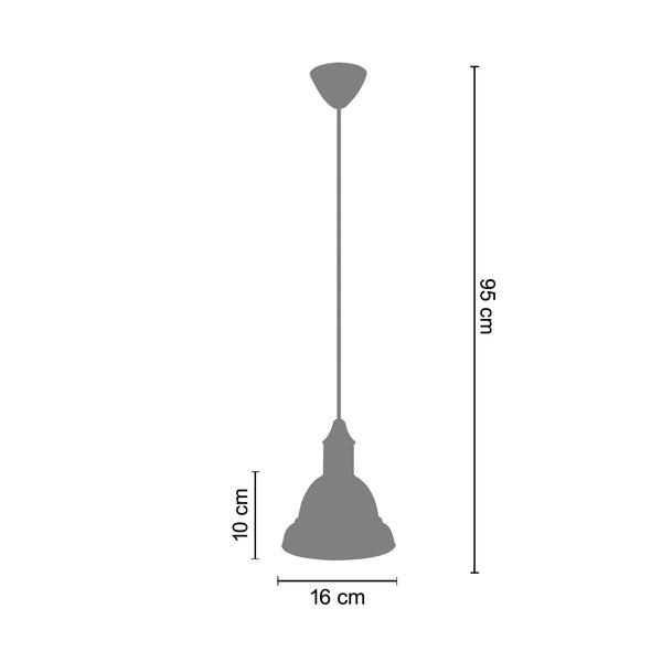 <tc>Suspensão MALVILLE  19cm - 1 Luz </tc>