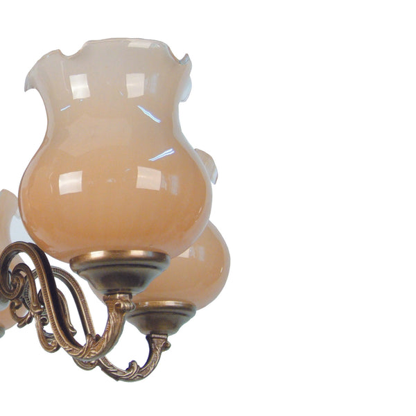 Lustre TOSEL VAL D'ISÉRE,métal,bois , H80xD49xP49  cm.