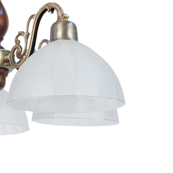 Lustre TOSEL VAL D'ISERE,métal,bois, H80xD53xP53  cm.