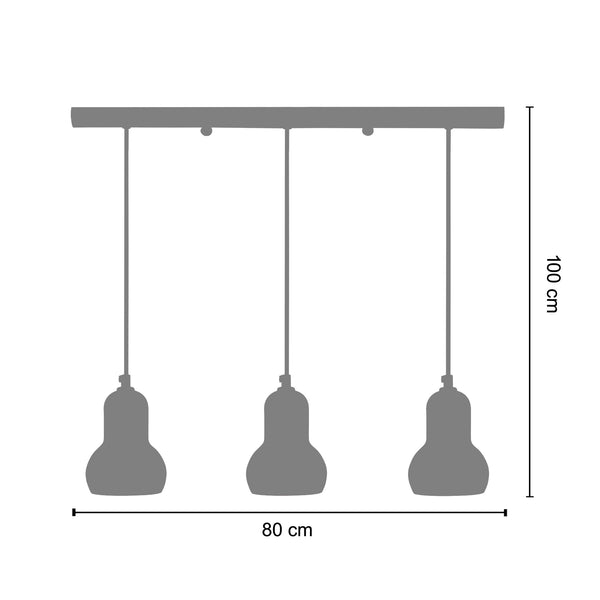 Lustre TOSEL VIANNE,verre , H100xD80xP80  cm.