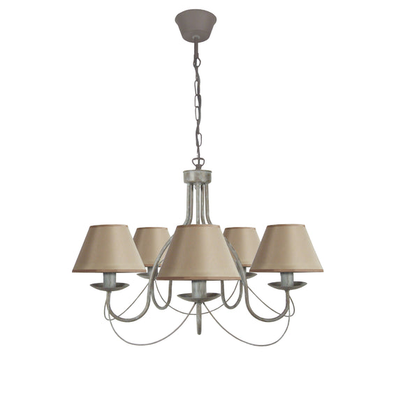 Lustre TOSEL PROVENÇALE,métal, tissu H80xD78xP78  cm.