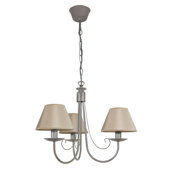 Lustre TOSEL CÔTE D'IVOIRE A,métal, tissu H80xD52xP52  cm.