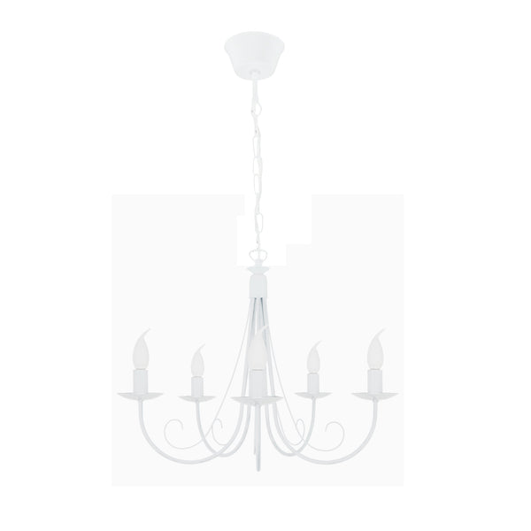 Lustre TOSEL CÔTE D'IVOIRE,métal blanc d'ivoire, H90xD60xP60  cm.