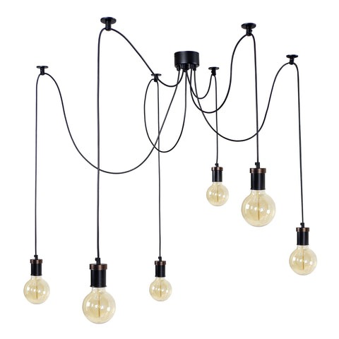 Lustre TOSEL KRAKE,métal , H100xD40xP40  cm.