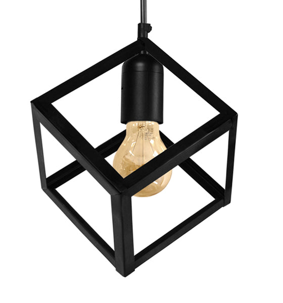 Lustre TOSEL HEXAÈDRE A,métal , H90xD40xP40  cm.