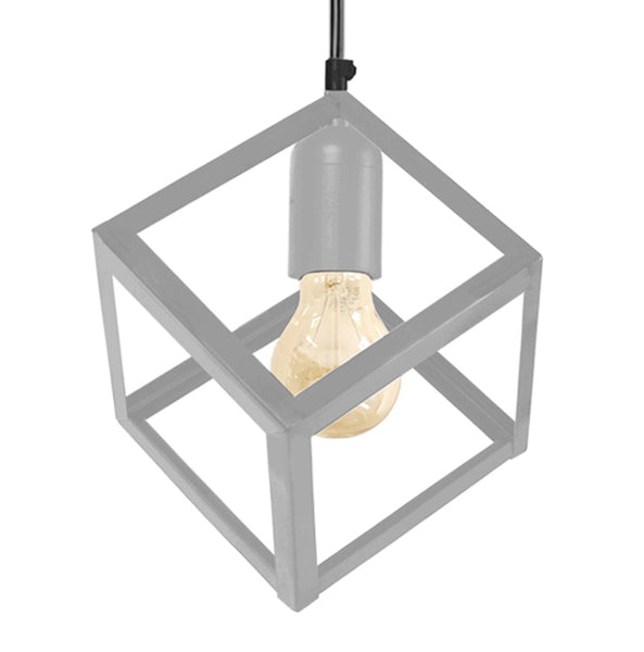 Lustre TOSEL HEXAÈDRE A,métal , H90xD40xP40  cm.