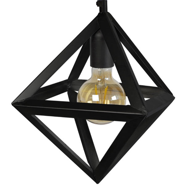 Lustre TOSEL OCTAÈDRE B,métal , H80xD24xP40  cm.