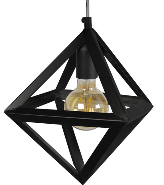 Lustre TOSEL OCTAÈDRE B,métal , H80xD24xP40  cm.