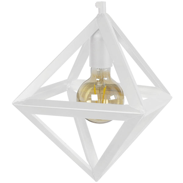 Lustre TOSEL OCTAÈDRE B,métal , H80xD24xP40  cm.