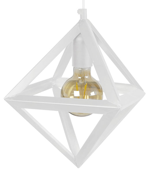 Lustre TOSEL OCTAÈDRE B,métal , H80xD24xP40  cm.