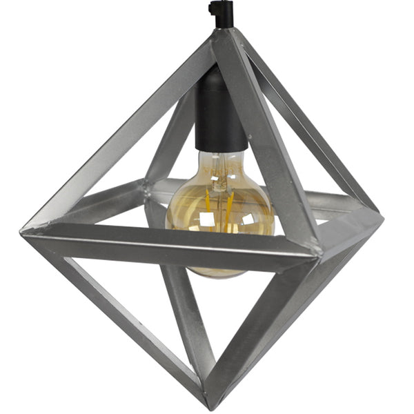 Lustre TOSEL OCTAÈDRE B,métal , H80xD24xP40  cm.