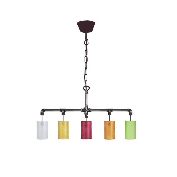 Lustre TOSEL HYDRAULIK B,métal , H80xD14xP100  cm.
