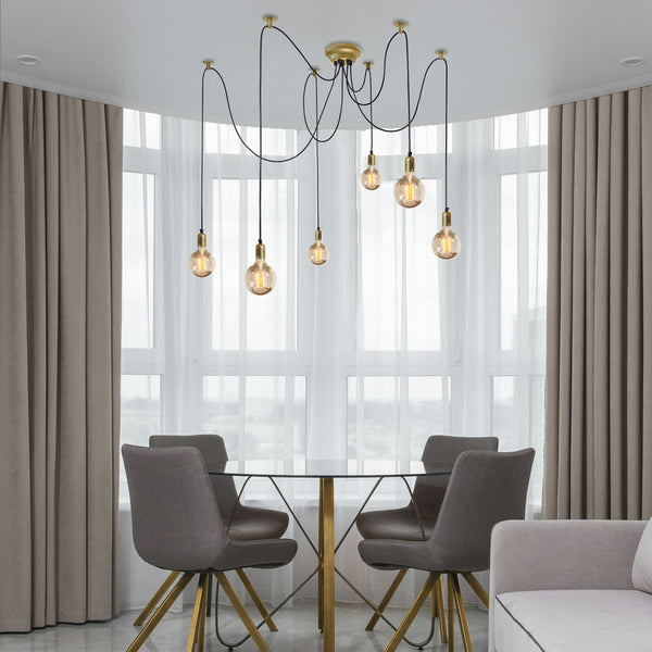 Lustre TOSEL KRAKE,métal  , H180xD80xP80  cm.