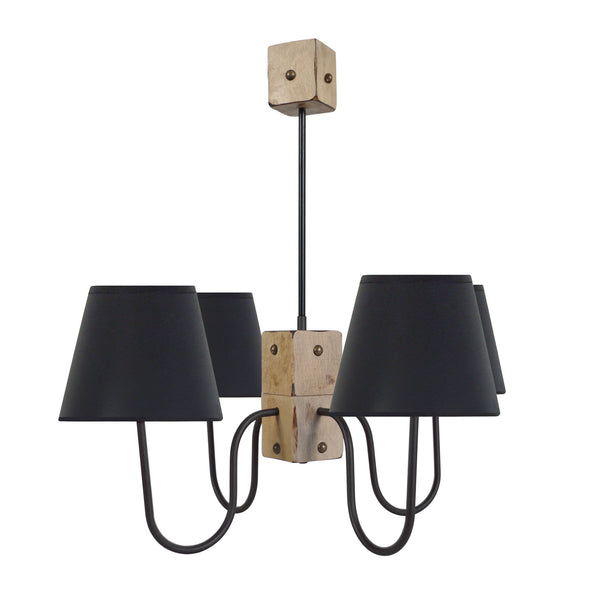 Lustre TACKS métal bois bras