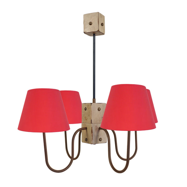 Lustre TACKS métal bois bras