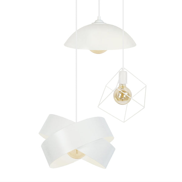 <tc>Candeeiro de Teto DEMILUNE,SQUARE,GORGES 1 40cm-3 luzes</tc>