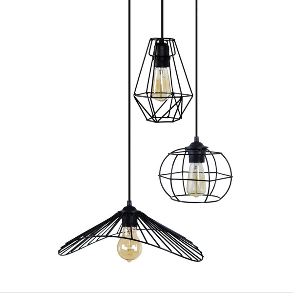 Lustre TOSEL OLYMPIA, LADY, VILLEPOT 1,métal  H90xD45xP45  cm.