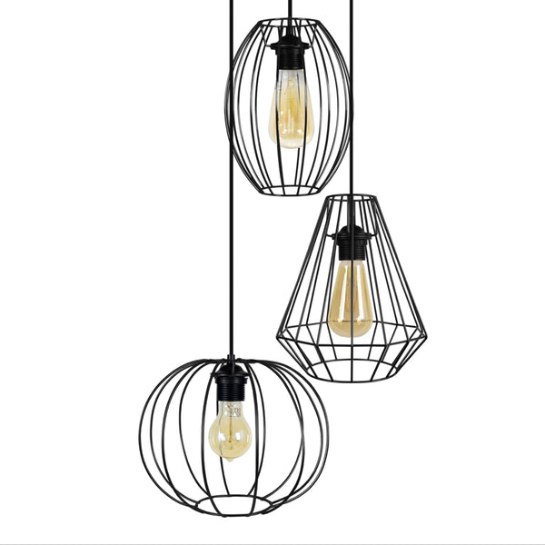 <tc>Candeeiro de Teto DIAMOND,PACENTRO,ASOLO 45cm-3 luzes</tc>