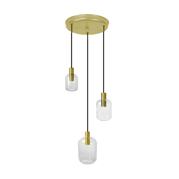 Lustre TOSEL SVALBARD SMB,métal,verre  H100xD60xP60  cm.