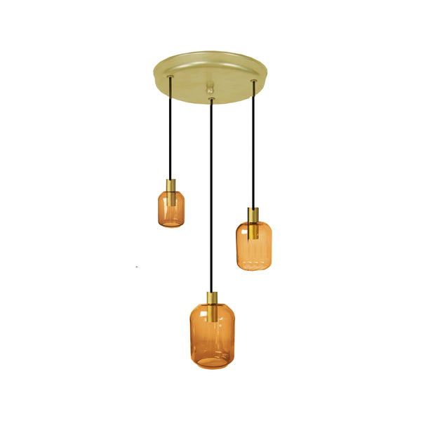Lustre TOSEL SVALBARD SMB,métal,verre  H100xD60xP60  cm.