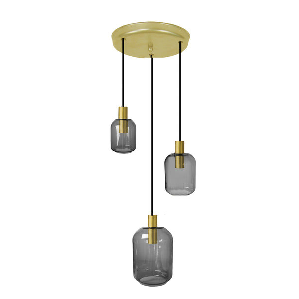 Lustre TOSEL SVALBARD SMB,métal,verre  H100xD60xP60  cm.