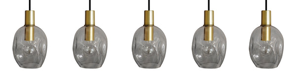 Lustre TOSEL VINGOLF,métal, verre , H100xD20xP60  cm.