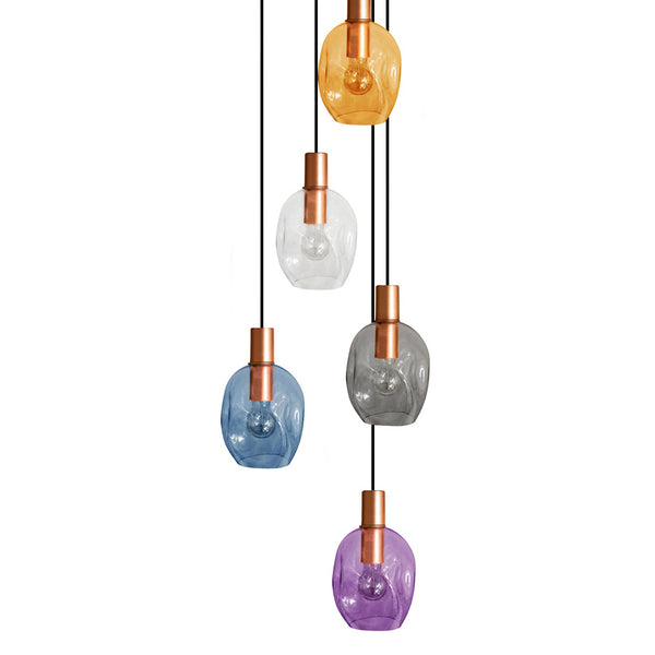 Lustre TOSEL VINGOLF,métal, verre H100xD60xP60  cm.
