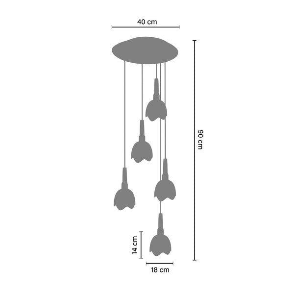 Lustre GALBIATI métal ronde
