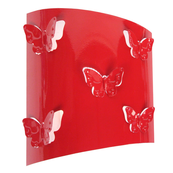 Applique TOSEL PAPILLON,métal, H8xD22xP22  cm.