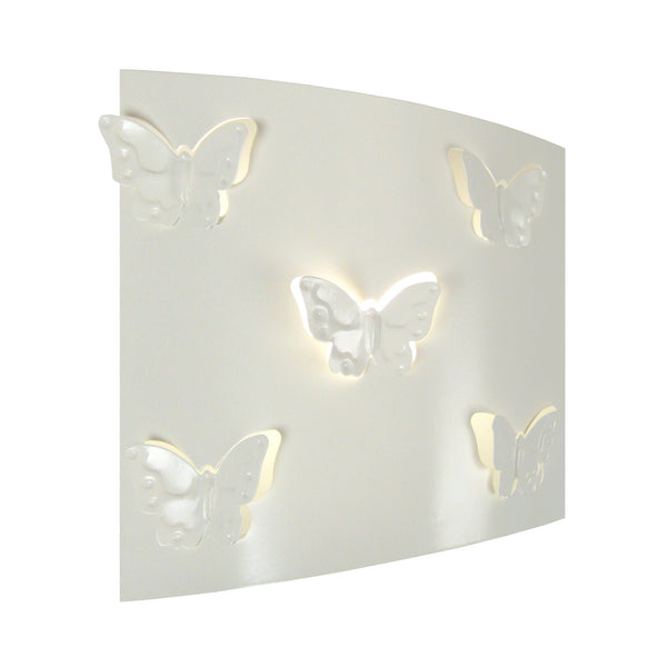 Applique TOSEL PAPILLON,métal, H8xD22xP22  cm.