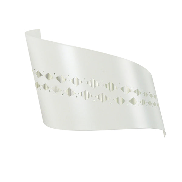 Applique TOSEL VAGUE IKAT DIAMANTES,métal, H10xD16xP25  cm.