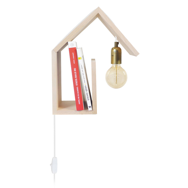 Applique TOSEL COTTAGE G,bois, H36xD15xP29  cm.