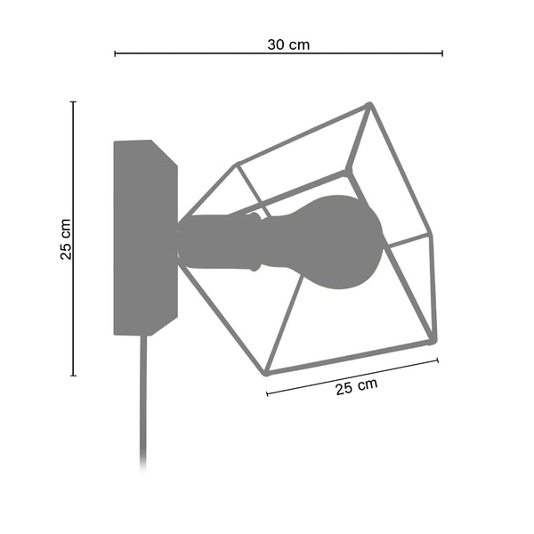 Applique SQUARE 35cm - 1 Lumière