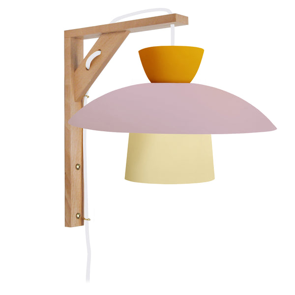 Applique TOSEL JUVEL FRIDDA,bois, H30xD24xP27,5  cm.