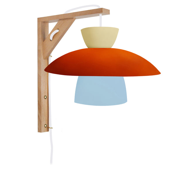 Applique TOSEL JUVEL FRIDDA,bois, H30xD24xP27,5  cm.