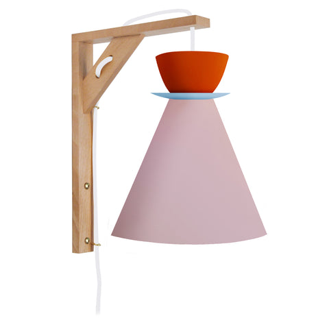 Applique TOSEL JUVEL HELGA,bois, H30xD14,5xP24  cm.